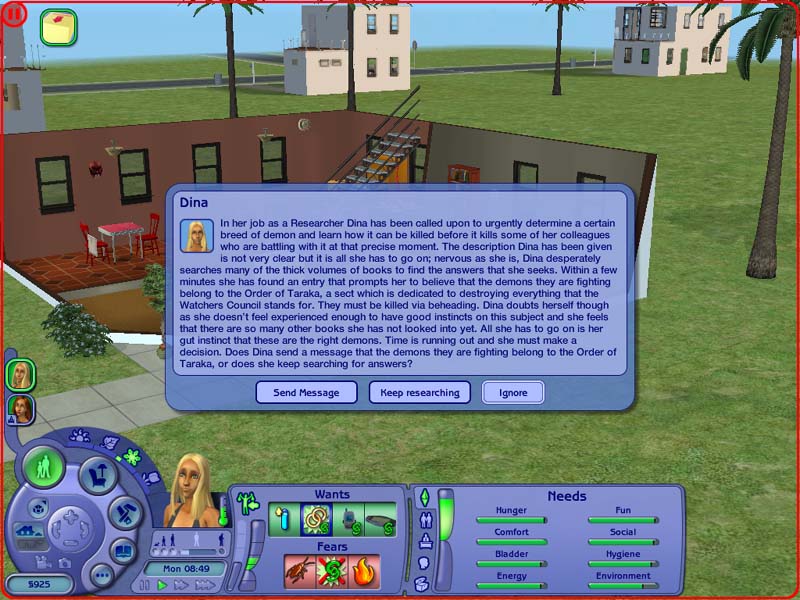 sims 2 journalism chance cards
